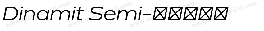 Dinamit Semi字体转换